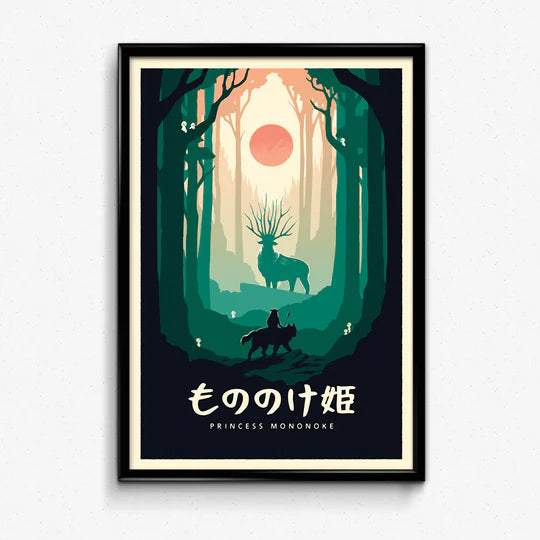 Ghibli Minimalist Mini Poster Bundle (Set of 4)