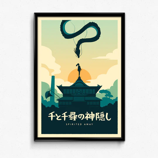 Ghibli Minimalist Mini Poster Bundle (Set of 4)