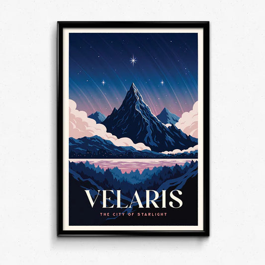 Velaris Acotar Travel Poster