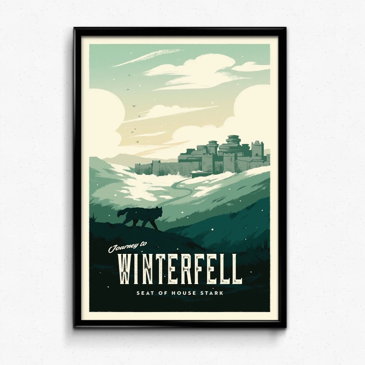 Winterfell Retro Travel Poster