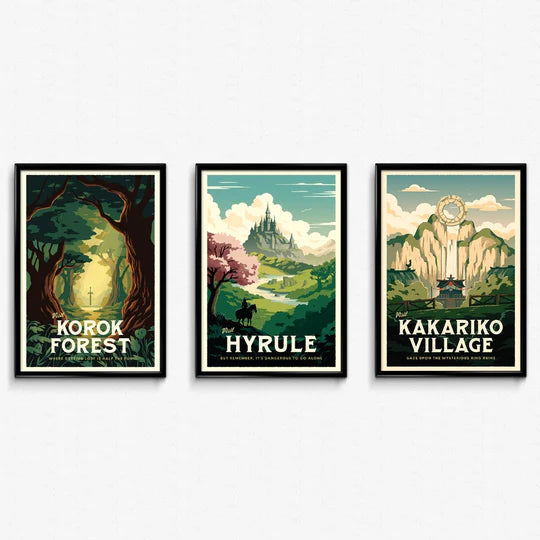 Legend of Zelda Mini Poster Bundle (Set of 3)